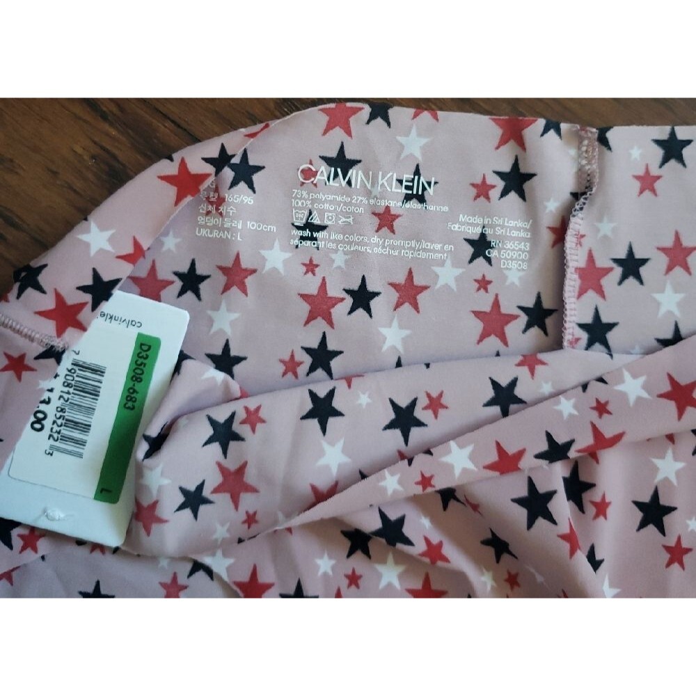 NWT Calvin Klein Pink Star Feminine Dainty Seamless Panties Set Of 2 Size Large - Picture 3 of 3